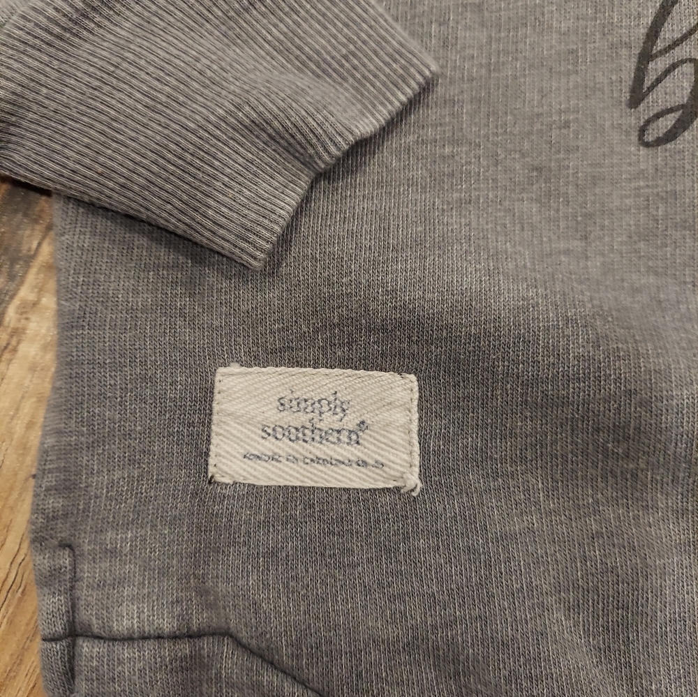 Simply Southern Sweatshirt Size XS Dead Inside but Caffeinated Skull Coffee - Picture 2 of 5